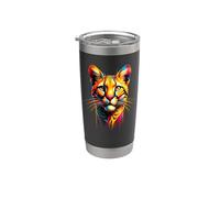 Dripping Paint Art Savannah Cat Savannah Cats Vaso térmico de acero inoxidable de doble pared