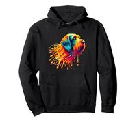 Dripping Paint Art Wirehaired Pointing Griffon Sudadera con Capucha