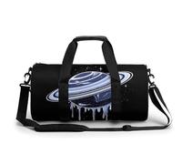 Dripping Planet - Divertida bolsa de gimnasio grande y novedosa, ligera, deportiva, bolsa de viaje, bolsa de equipaje de mano, 17.5 x 9 x 9 pulgadas