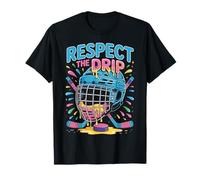 Dripping Stick and Puck Fit Respect The Drip Ice Hockey Camiseta