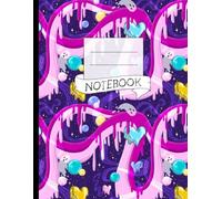 Drippy Gummy Space Love Notebook Journal HUGE lined 200 pages Spooky cute