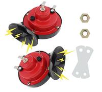 DriSentri 2 Piezas de Tráfico de 300 dB para Camión, Cuerna Doble Impermeable de 12V, Bocina de Caracol Eléctrica de Aire para Automóvil, Camión, Motocicleta, Bicicleta y Bote