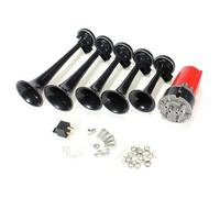 DriSentri Bocina Dixie de Dukes of Hazzard, 5 unidades, 125 dB, Color Negro, Bocina Musical para Coche, Bocina de Aire de Dukes of Hazzard con Compresor, Bocina de Aire para Coche de 12 V