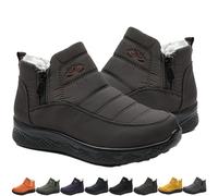 Dritnow Women’s Insulated Snow Boots, New Dritnow Shoes Snow Boots Women, Waterproof, Non-Slip & Fur Lined (Brown,44)