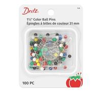 Dritz 100 Pines de Bolas de Colores, 1-1/4 Pulgadas.