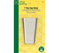 Dritz Bias Tape Maker Cinta al bies para acolchar, 1 Pulgada, Plateado, 2,54 cm