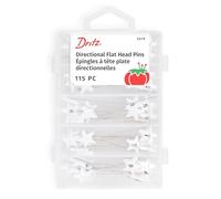 Dritz Cabeza Plana numerados y direccional Pins, 115 CT