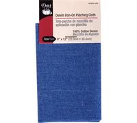 Dritz Denim Cloth 9 x 12 1 Count Faded Blue Iron-On Patches 9 by 12-Inch
