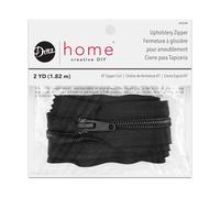 Dritz Home 44248 - Cremallera para tapicería de Nailon, 72 Pulgadas, Color Negro