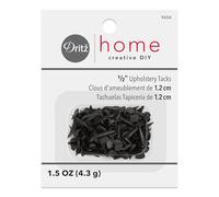 Dritz Home 9004 - Tachuelas para tapicería, #6 - (1/2 Pulgada), Color Negro (1.5 onzas)