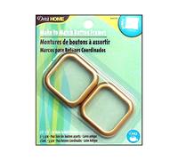 Dritz Home Cover Button Frame Square Sz 54 Gold