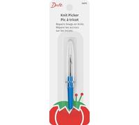 Dritz Knit Picker Latch Hook for Snags, 3-Inch Recogedor de Punto, Metal y plástico, Azul