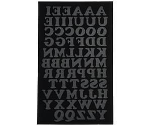 Dritz Letras para planchar, color negro, 3/4 pulgadas