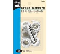 Dritz Moda Grommet Kit 1/2 "8 CT. + Herramientas 1/2" -8, Negro
