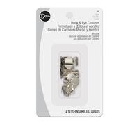 Dritz no-Sew Gancho y Ojo 1/2 Pulgadas 4/pkg-Nickel