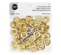 Dritz Ojales de 0,95 cm (3/8 pulgadas), oro incluye ojales y sujetadores de herramientas.