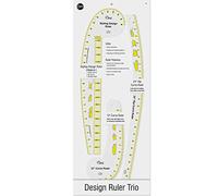 Dritz Reglas de diseño trío con diseño de estilo, reglas curvas y curvas de cadera para coser