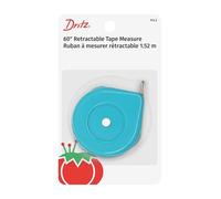 Dritz Retractable Tape Measure Cinta métrica retráctil: 60 Pulgadas, Rosa, Morado, Fucsia, Turquesa, 1,5 m