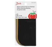 Dritz Tela Pana de Parches de Lona Resistente 12,7 cm x 12,7 cm 4/pkg-Assorted Colores