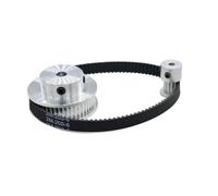 Drive Belt Juego Poleas Correa Distribución 2GT 2M 48Dientes 12Dientes GT2 48 dientes Ancho 6/10Mm Diámetro Interior: 3-12Mm Relación 4:1 Sincronizada Rueda(2GT-200-6mm,12T5-48T5)