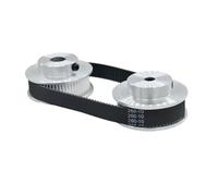 Drive Belt Kit Polea Distribución GT2 60 Dientes Y 60Dientes Relación 1:1 Apertura 5-12Mm Ancho Polea Reductora 400-10Mm 300-10Mm Impresora 3D Correas Transmisión(60T Bore 10mm,2GT-400-10MM_12MM)