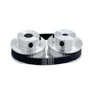 Drive Belt Polea Distribución 2GT 48+48 Dientes Desaceleración Y Velocidad 1:1 Ancho Correa Personalizado 6Mm Pieza Opcional Para Impresora 3D Correas Transmisión(5mm,2GT-200-6MM_5MM)