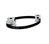 Drive Belt Polea Distribución Aluminio GT2 Ancho Correa 6Mm Relación Transmisión 1:2, 16 32Dientes Diámetro Interior 5/8Mm Longitud 120/200/280/400/610Mm Correas Transmisión(3mm,6MM_2GT-200)