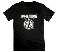 Drive by Truckers Men's T Shirts O-Neck Funny tee Short Sleeve Black L
