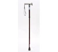 Drive DeVilbiss Healthcare Folding Walking Stick with Gel Grip Handle, Red (Packaging may vary)