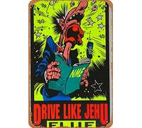 Drive Like Jehu - Póster de 1993 Los Ángeles, CA Roxy 1st ed, letrero retro de metal vintage de 12 x 8 pulgadas, decoración de pared