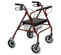 Drive Medical 10215RD-1 Go-Lite Rollator Oversize, Red