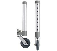 Drive Medical Rueda giratoria de 7,6 cm con bloqueo y dos juegos de deslizadores traseros - 1 par/caja