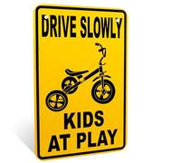 Drive Slowly Kids At Play Sign by SWS