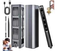 Drivecarjoy Mini Screwdriver Set, Drive Car Joy Screwdriver, Drivecarjoy Screwdriver, Pen Sized Electric Screwdriver, Magnetic Mini Screwdriver Set with Case for Fixing Electronics (Electric-49in1)