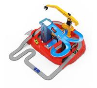 Driven by Battat - 27Pc City Racer Playset for Kids - 4 Exclusive Race Cars Included - Claw, Tower, Ramps, Bullseye & More - 3 Years + - Pocket Junkyard Street Racers (27pc)