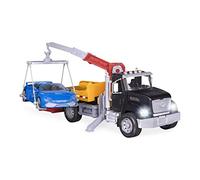 Driven by Battat - Camión de Remolque de Juguete para niños - Juguete de vehículo de Ciudad - Luces y Sonidos - Piezas móviles - 3 años + - Remolcadora estándar