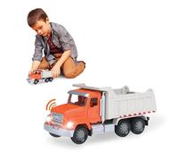 B. Driven by Battat - Camión volquete de Juguete para niños - Vehículo de construcción de Juguete - Luces y Sonidos - Piezas móviles - 3 años + - Micro Volqueta