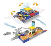 DRIVEN by Battat - Circuito de carreras Pocket 2 en 1 (80 piezas) - Juego plegable con vías y coches de juguete - Juego de 80 accesorios de coche de juguete para niños - 3 años +