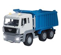 Driven by Battat Driven WH1000Z Battat Standard Series - Volquete inclinable, Luces y Sonidos, Camiones y Juguetes de construcción para niños a Partir de 3 años, Azul, Escala 1:16