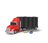 Driven by Battat - Large Toy Carrier Truck for Kids - Toy Transport Truck & 2 Toy Cars - Toy Pull-Back Cars - Pretend Play - 3 Years + - Turbo Transpo