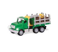 Driven by Battat - Microcamión Forestal - Camión Forestal de Juguete para niños - Juguete Vehículo de construcción - Luces y Sonidos - Piezas móviles - 3 años +