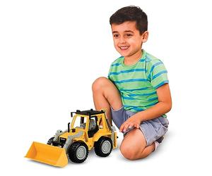 DRIVEN by Battat - Retroexcavadora, 43cm - Retroexcavadora de juguete para niños - Juguete Vehículo de construcción - Piezas móviles - 3 años +