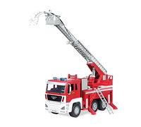 Driven by Battat WH1213Z Standard Series Fire Toy Escalera Extensible, Luces y Sonidos, Camiones y vehículos de Trabajo para niños a Partir de 3 años, Rojo, Escala 1:16