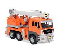 DRIVEN by Battat WH1214Z Standard Series Crane Toy Truck con Conos de tráfico, Luces y Sonidos, Nailon/A, Escala 1: 16