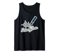 Driven by Prose Pluma estilográfica Heartbeat Escritor Autor Camiseta sin Mangas