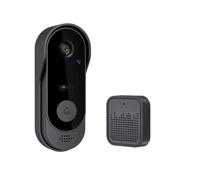 DriveNex Video Timbre - Cámara HD 1080p - Audio bidireccional - Detección de movimiento - Visión nocturna - Inalámbrico - Timbre WiFi con opciones de aplicación y almacenamiento - Carillón incluido