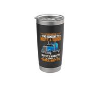 Driver A Truck But It's Hard To Find A Truck Driver Vaso térmico de acero inoxidable de doble pared