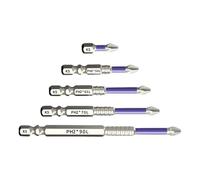 Driver Bit Set, K5 Magnetic Screwdriver Kit, Chrome Plated Power Bits, Electric Tool Accessory Pack, Sturdy Precision Heads, Ideal for Mechanics, Carpenters, Electricians, Home, Size Shown in Picture