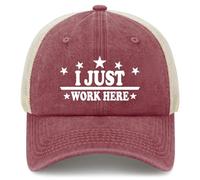 Driver Caps Yo Solo Trabajo Aquí Trucker Hat Transpirable Snapback Cap Ajustables Dad Hat For Exteriores Tennis Pesca 55-59Cm