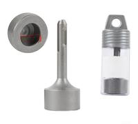 Driver de varilla de tierra para SDS Plus 19 mm 21 mm broca de acero forjado para martillo giratorio, instalación de electrodos de tierra, plata resistente de 85 mm (19 mm)
